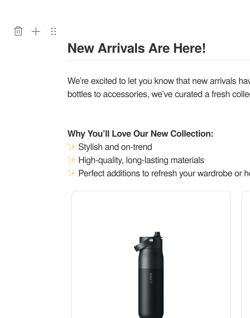 Send marketing emails